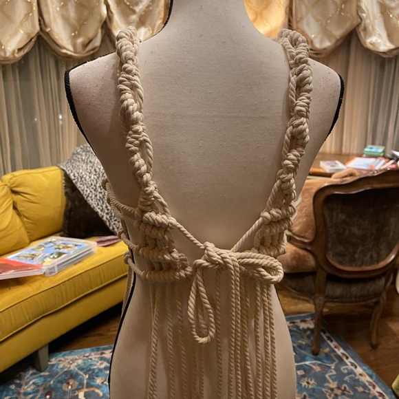 Handmade Macramé Rope Dress Accessory - Picture 11 of 16
